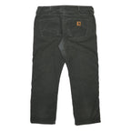 CARHARTT Mens Cotton Blend Black Regular Straight Trousers W38 L32 Workwear