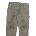 DICKIES Mens Jeans Grey Cotton Blend Regular Straight Denim W36 L30 Workwear