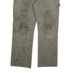 DICKIES Mens Jeans Grey Cotton Blend Regular Straight Denim W36 L30 Workwear