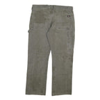 DICKIES Mens Jeans Grey Cotton Blend Regular Straight Denim W36 L30 Workwear