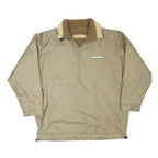 Mens Beige Lightweight Saltydog Half Zip Jacket 2XL Polyester Blend Plain