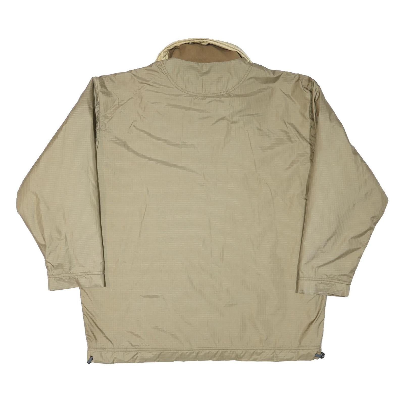 Mens Beige Lightweight Saltydog Half Zip Jacket 2XL Polyester Blend Plain