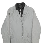 BIAGGINI Womens Grey Jacket XL Polyester Blend Classic Zip Plain Lightweight