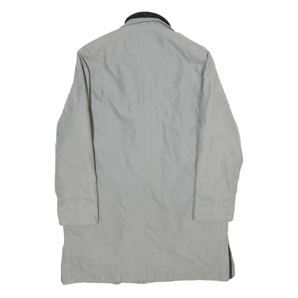 BIAGGINI Womens Grey Jacket XL Polyester Blend Classic Zip Plain Lightweight