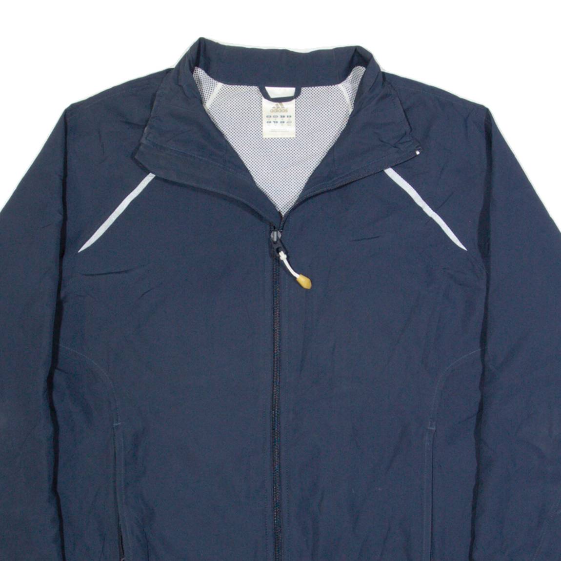 ADIDAS Womens Track Jacket Blue UK 14