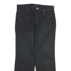 TOMMY HILFIGER Mens Cotton Black Regular Straight Trousers W34 L32 Zip Closure