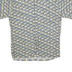 PIERRE CARDIN Mens Blue Green Brown Check Shirt M Cotton Blend Casual