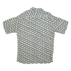 PIERRE CARDIN Mens Blue Green Brown Check Shirt M Cotton Blend Casual