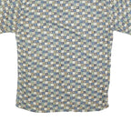 PIERRE CARDIN Mens Blue Green Brown Check Shirt M Cotton Blend Casual