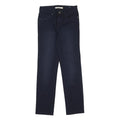 LEVI'S Slimming Womens Jeans Blue Slim Skinny Denim Dark W25 L26 Zip Cotton