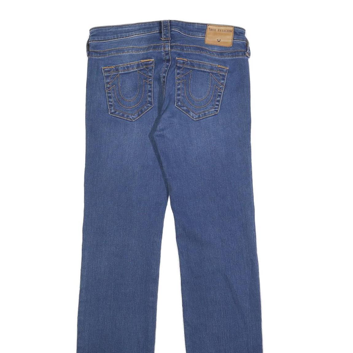 TRUE RELIGION Womens Jeans Blue Regular Straight Denim Medium W28 L32 Classic