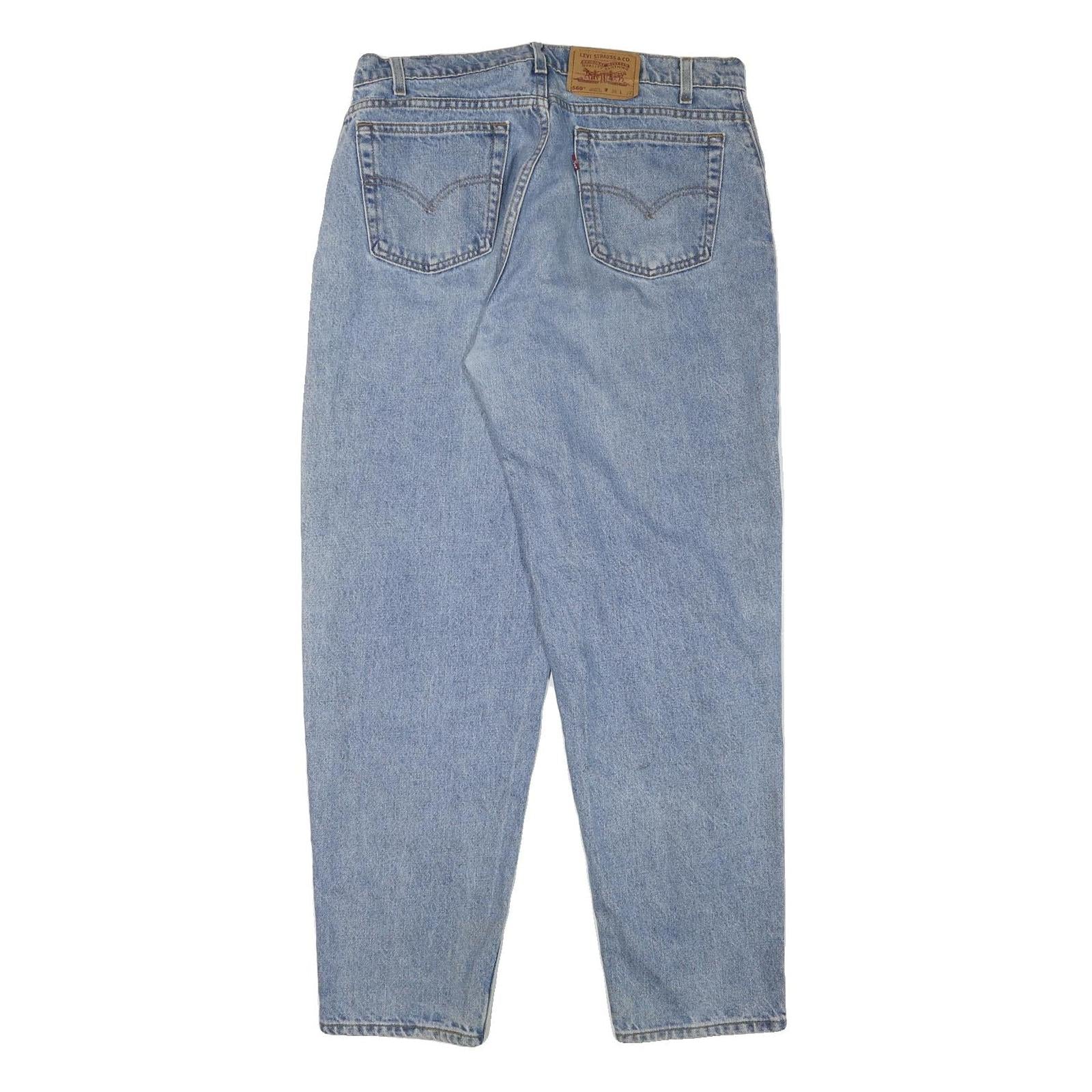 LEVI'S Womens Jeans Blue Relaxed 560 Denim Medium W34 L31 Classic Casual Zip