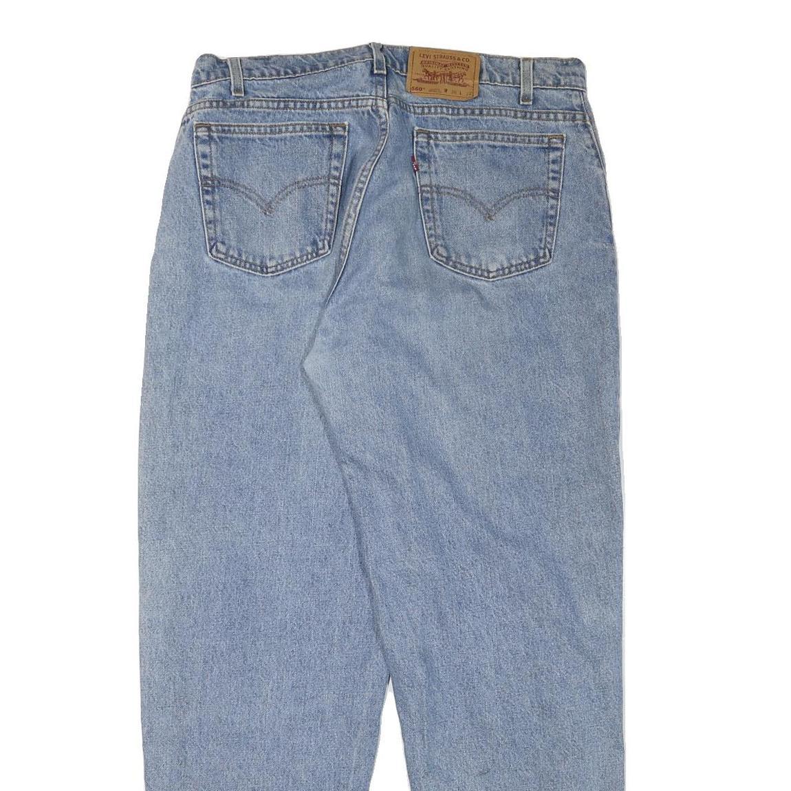 LEVI'S Womens Jeans Blue Relaxed 560 Denim Medium W34 L31 Classic Casual Zip