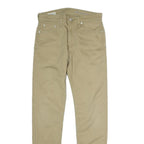 LEVI'S Mens Cotton Beige Slim Skinny Trousers W28 L32 Classic Zip Closure