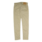 LEVI'S Mens Cotton Beige Slim Skinny Trousers W28 L32 Classic Zip Closure