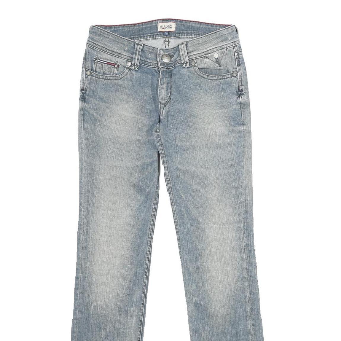 HILFIGER DENIM Womens Jeans Blue Slim Skinny Denim Light W24 L30 Casual Stylish