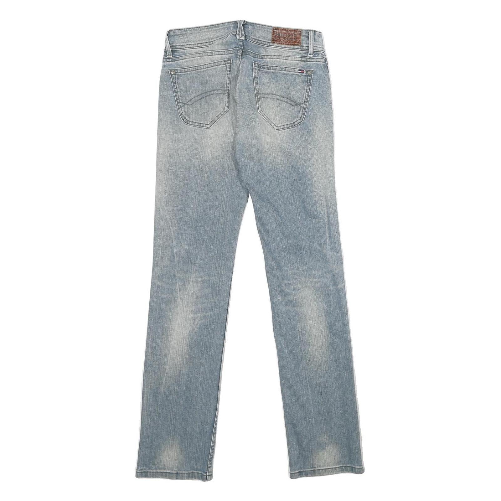 HILFIGER DENIM Womens Jeans Blue Slim Skinny Denim Light W24 L30 Casual Stylish