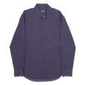 TOMMY HILFIGER Mens Blue Pattern Shirt M Cotton Blend Long Sleeve Button Down