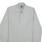 CALVIN KLEIN Mens Grey Shirt XS Classic Cotton Blend Long Sleeve Casual