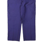 STOCKNES Mens Cotton Blend Blue Regular Fit Trousers W38 L27 Workwear Button