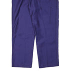 STOCKNES Mens Cotton Blend Blue Regular Fit Trousers W38 L27 Workwear Button