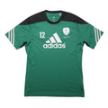 ADIDAS Mens Green & Black Sport T-Shirt M Short Sleeve Crew Neck Athletic Wear