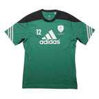 ADIDAS Mens Green & Black Sport T-Shirt M Short Sleeve Crew Neck Athletic Wear