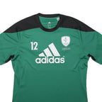 ADIDAS Mens Green & Black Sport T-Shirt M Short Sleeve Crew Neck Athletic Wear