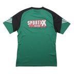 ADIDAS Mens Green & Black Sport T-Shirt M Short Sleeve Crew Neck Athletic Wear
