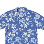 ONEYE Mens Shirt Blue Floral M