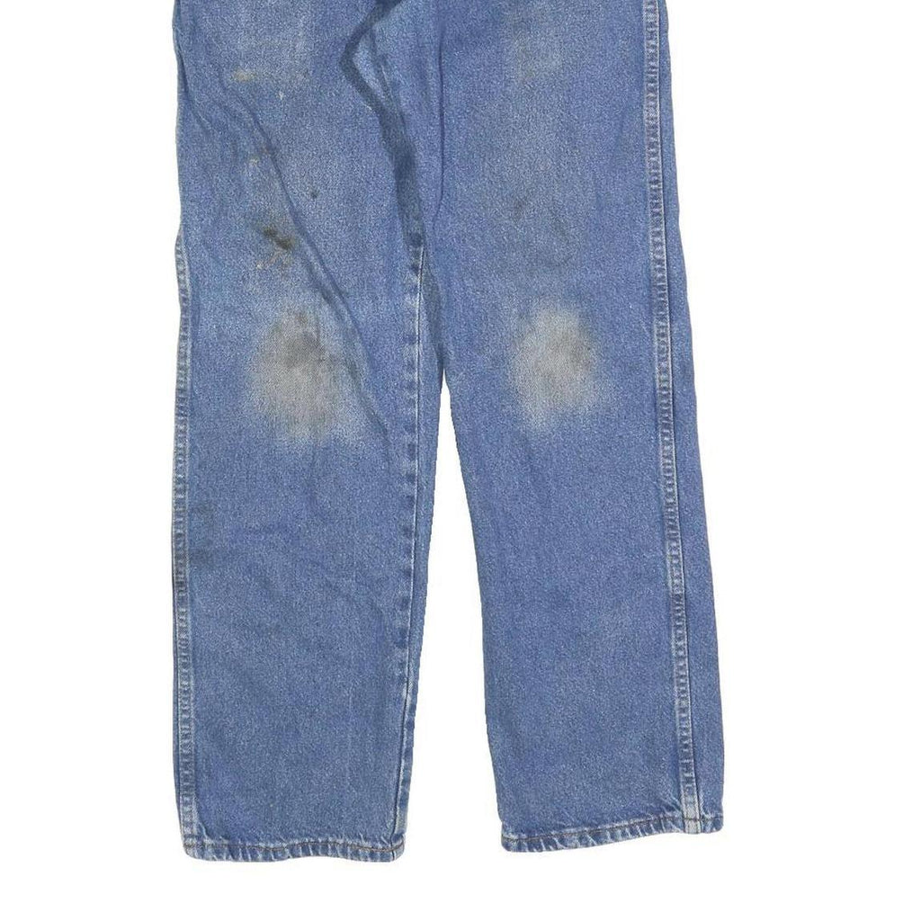 DICKIES Mens Blue Regular Straight Denim Medium W30 L30 Workwear Zip Jeans