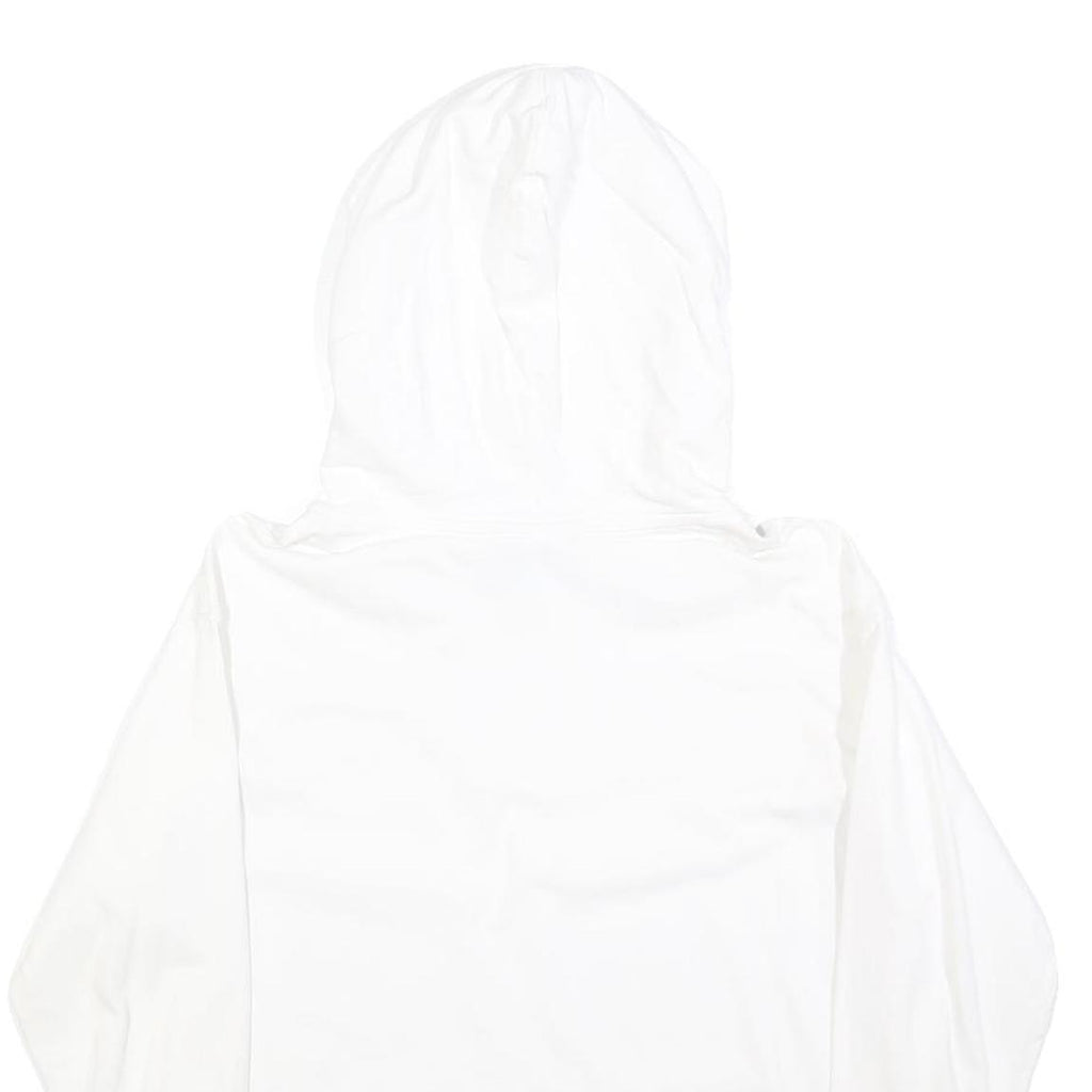 CHAMPION Mens White Pullover Hoodie M Cotton Blend Casual Sweatshirt