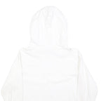 CHAMPION Mens White Pullover Hoodie M Cotton Blend Casual Sweatshirt