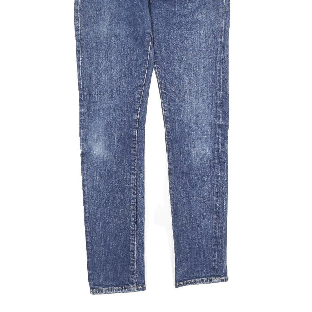 LEVI'S 510 Mens Slim Blue Denim Raw Jeans W27 L30 Classic Zip Closure