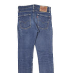 LEVI'S 510 Mens Slim Blue Denim Raw Jeans W27 L30 Classic Zip Closure