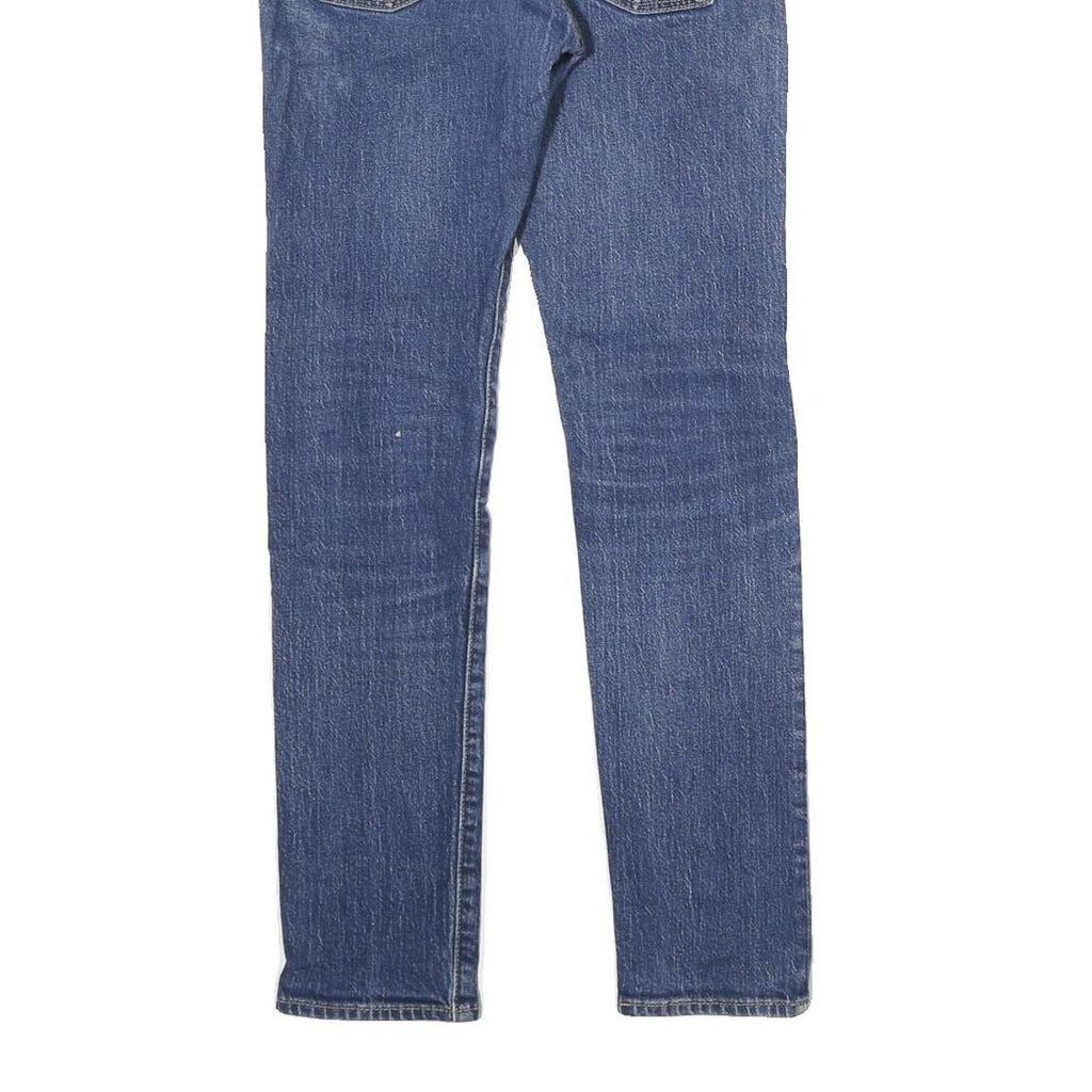 LEVI'S 510 Mens Slim Blue Denim Raw Jeans W27 L30 Classic Zip Closure