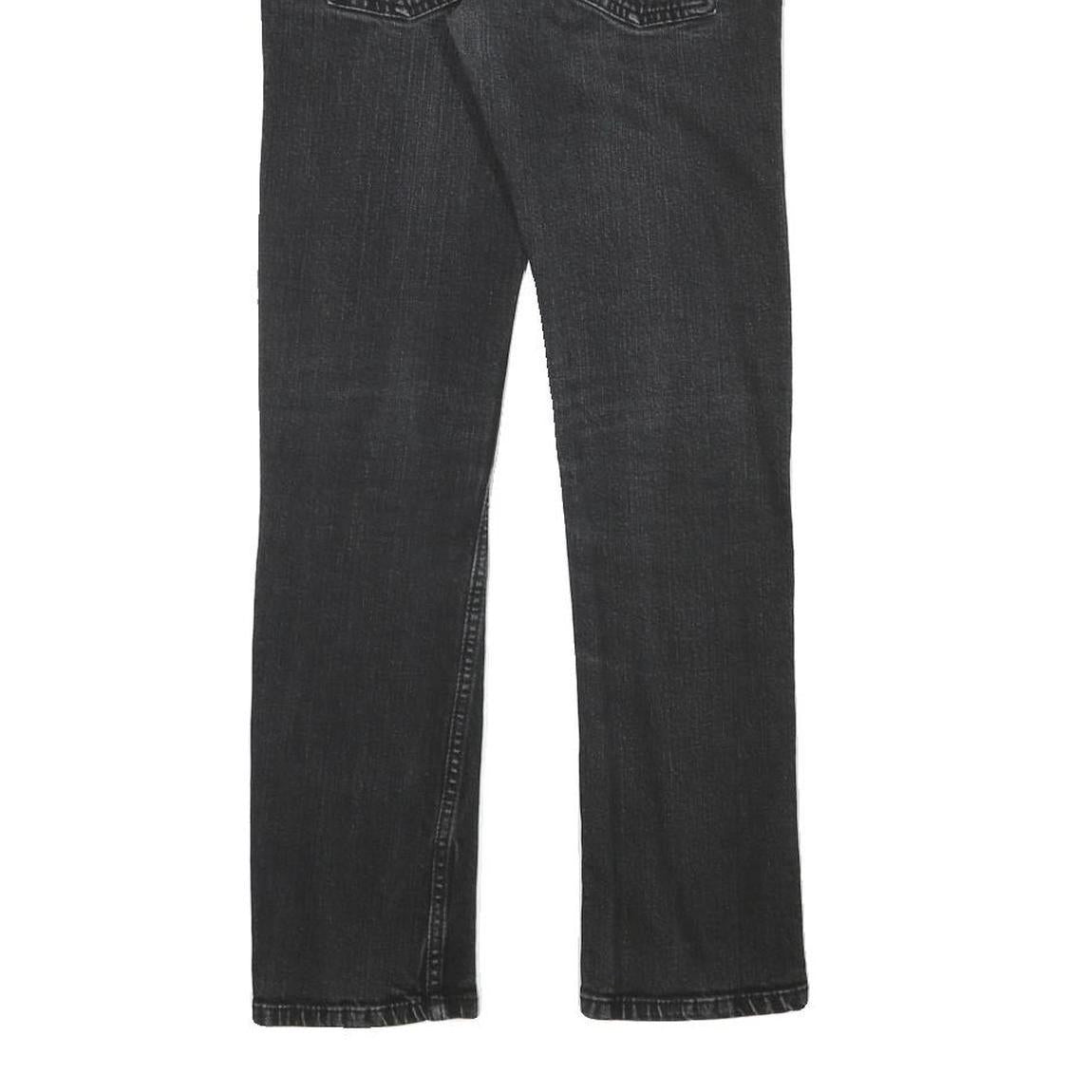 LEVI'S Mens Slim Black Denim Raw Zip W27 L27 Slim Fit Jeans