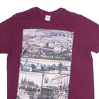 GILDAN Prague Mens T-Shirt Maroon M