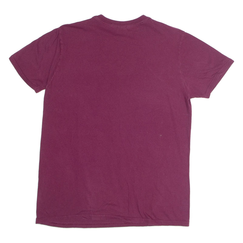 GILDAN Prague Mens T-Shirt Maroon M