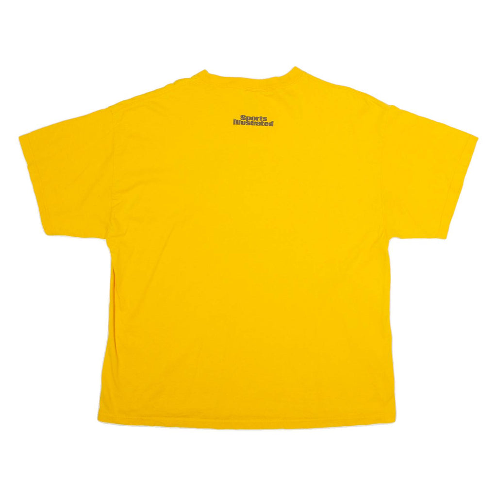 DELTA PRO WEIGHT Pittsburgh Steelers Mens T-Shirt Yellow USA Crew Neck XL