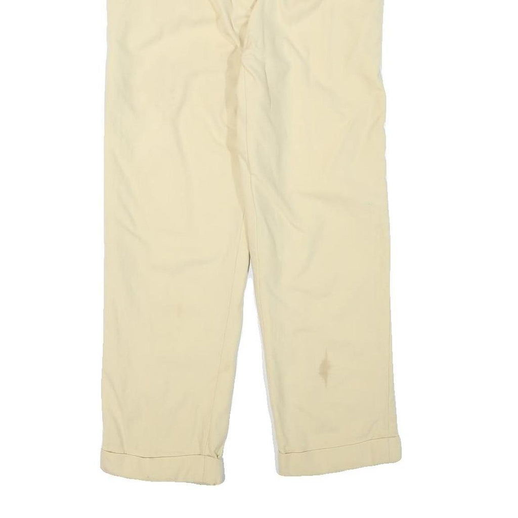 TALBOTS Womens Wool Cream Regular Fit Straight Leg Trousers W29 L26 Casual