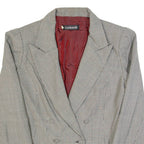 EACH AREL Womens Blazer Jacket Black Wool 90s Houndstooth S