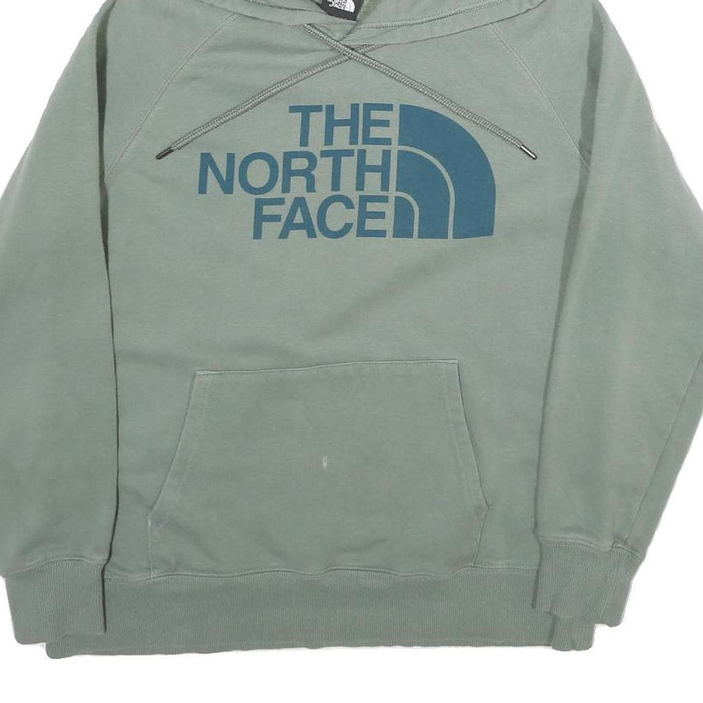 THE NORTH FACE Womens Green Pullover Hoodie M Cotton Casual Sweatshirt