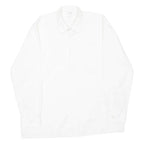 CANDAHAR CLUB Mens Plain Shirt White Long Sleeve L