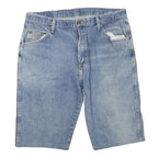 WRANGLER Mens Denim Blue Shorts L W38 Classic Fit Cotton Blend Casual Pocketed
