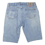 WRANGLER Mens Denim Blue Shorts L W38 Classic Fit Cotton Blend Casual Pocketed