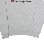 CHAMPION Mens Grey Crew Neck M Sweatshirt Cotton Blend Logo Pullover