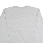 CHAMPION Mens Grey Crew Neck M Sweatshirt Cotton Blend Logo Pullover