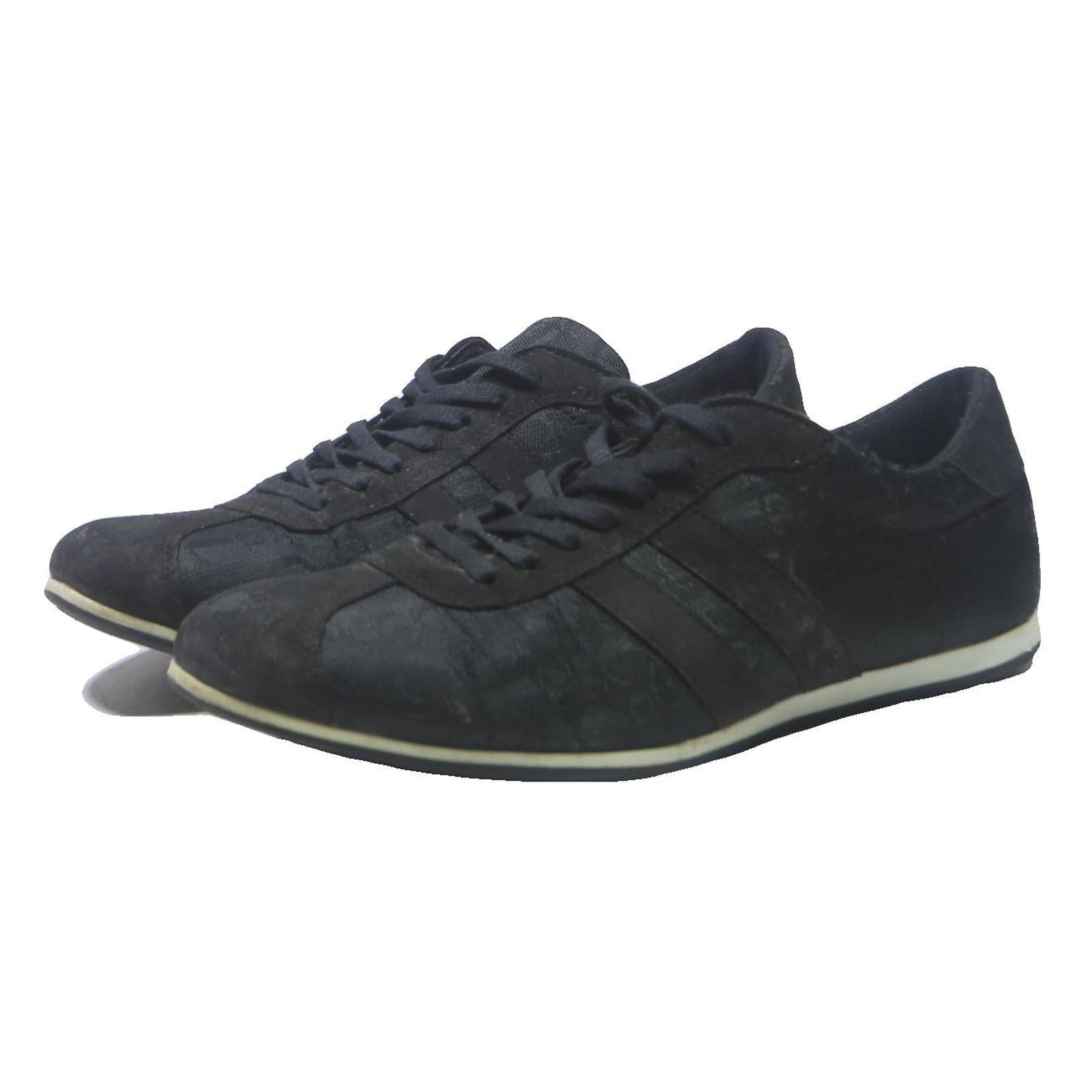 CONTETNER Mens Lace-Up Trainers Black Synthetic UK 9 Casual Everyday Footwear