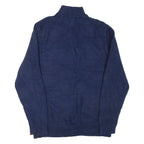 CHAPS Mens Jumper Blue 1/4 Zip Tight Knit M